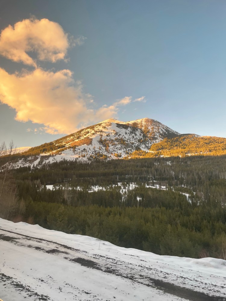 Picture of mountain in Glacier national park in the USA