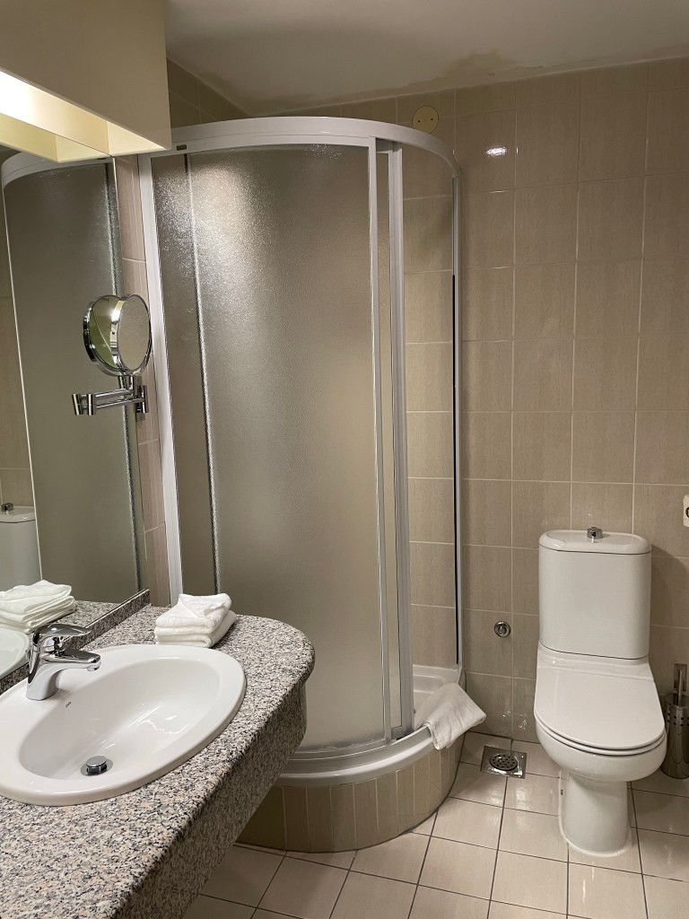 Bathroom is economy standard room