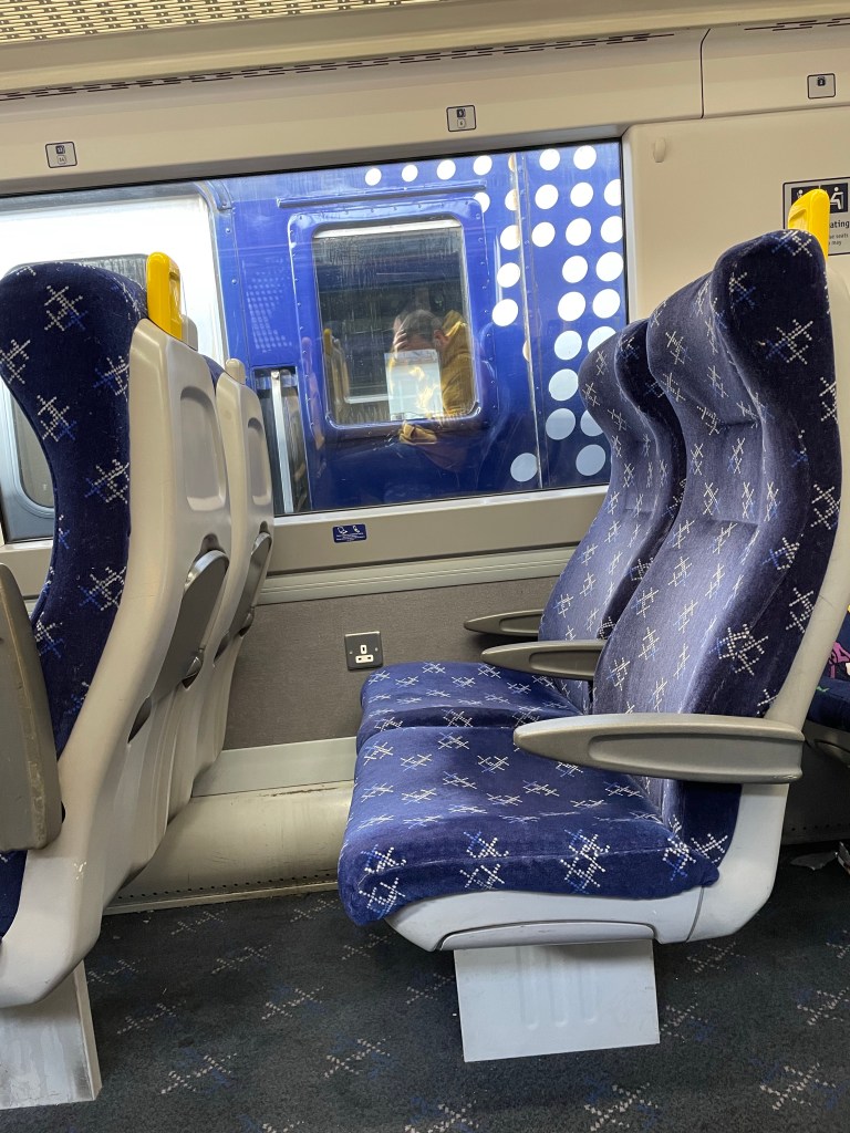 Standard class seats on class 170 train